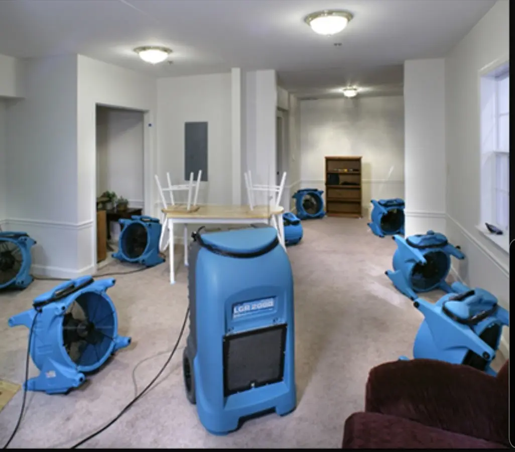 Air movers and dehumidifier setup for Water Extraction & Removal in Boyes Hot Springs